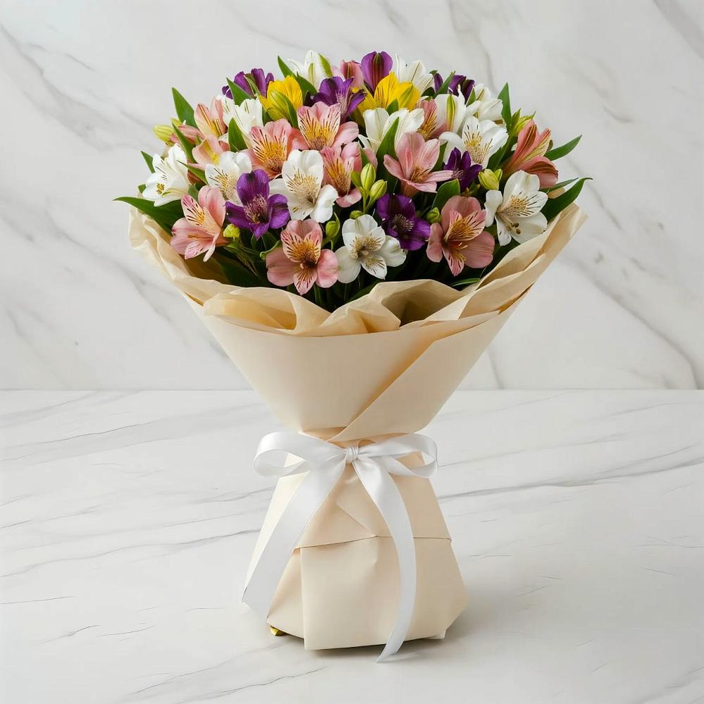 Букет цветов из: Альстромерии в Выездное