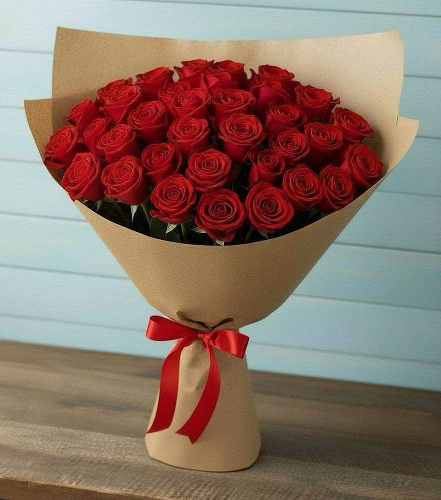 Букет Красные розы Милано в Выездное