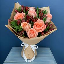 Букет цветов из:  Розы и Альстромерии #REPLACE_PRED# Выездное