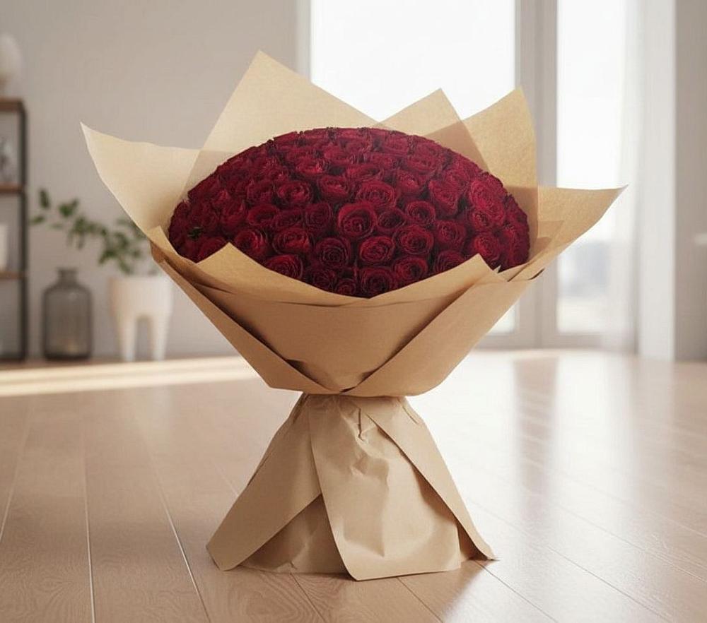 Букет 101 Красная роза в Выездное
