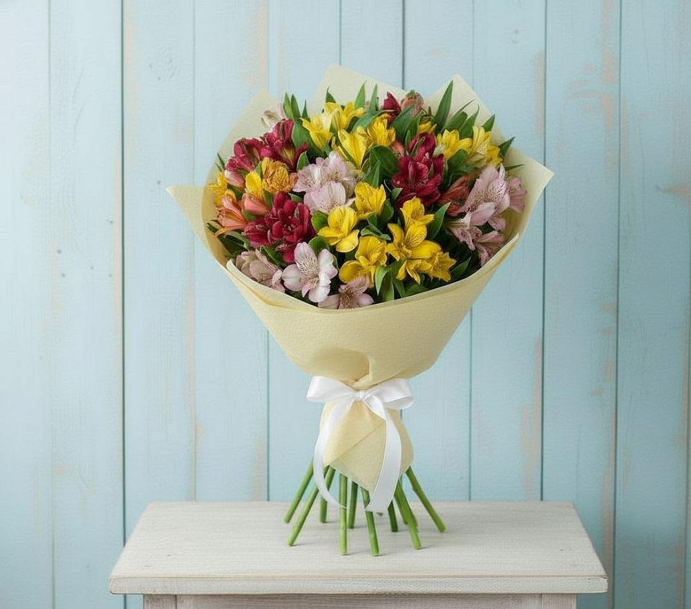 Букет цветов из: Альстромерии в Выездное