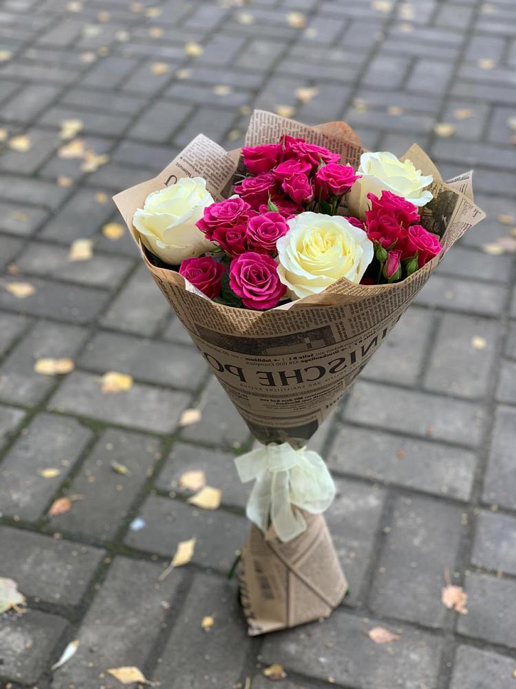 Букет цветов из: Розы в Выездное