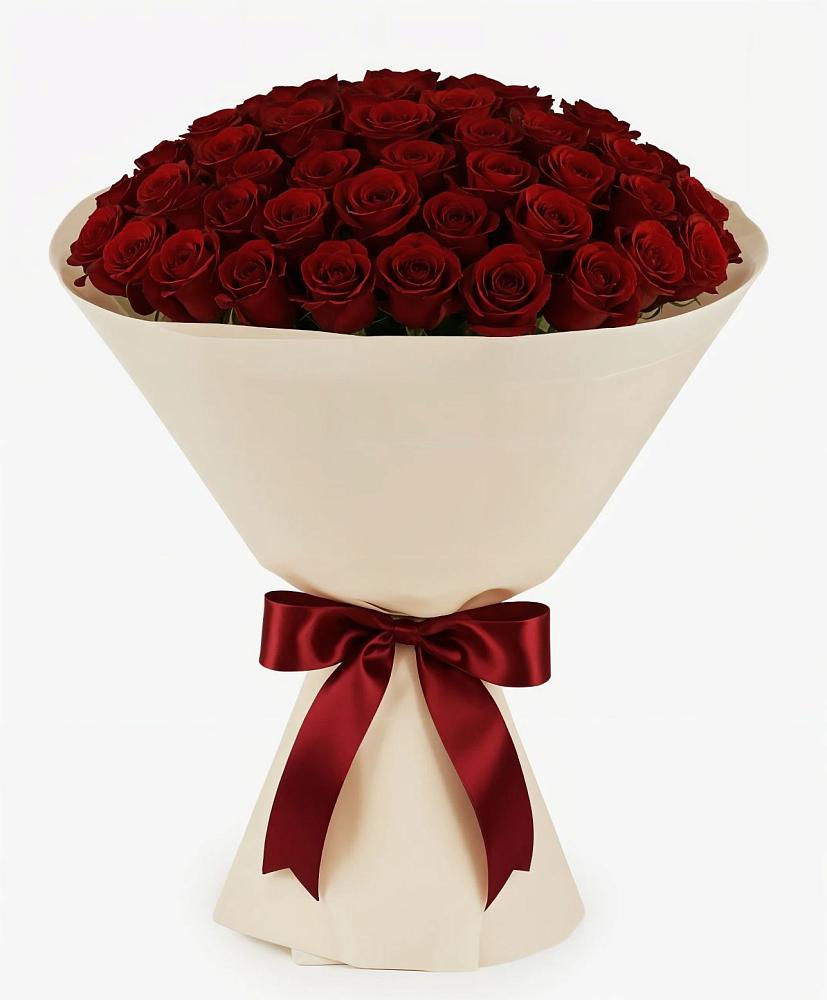 Букет 101 Бордовая роза Блэк Бакарра в Выездное