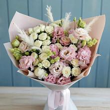 Букет цветов из:  Альстромерии и Розы #REPLACE_PRED# Выездное