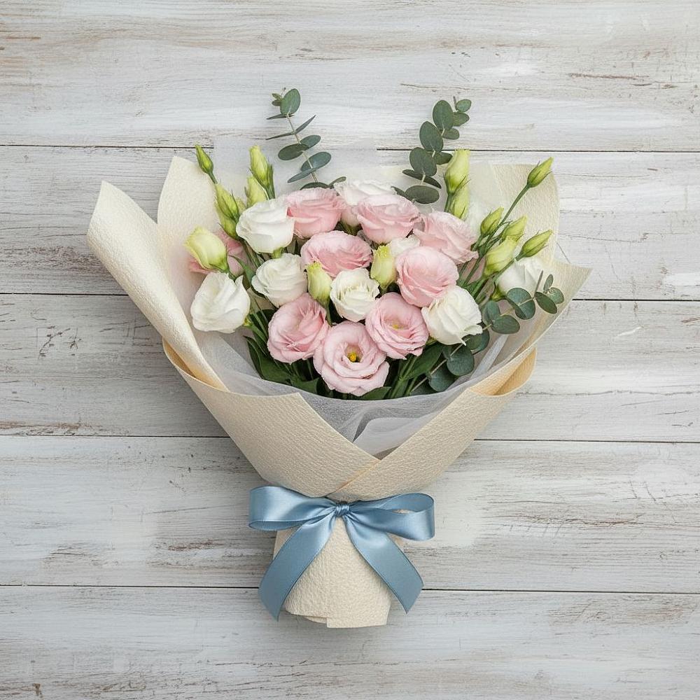 Букет цветов из: Лизиантусы в Выездное