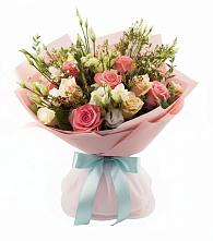 Букет цветов из:  Розы и Лизиантусы #REPLACE_PRED# Выездное